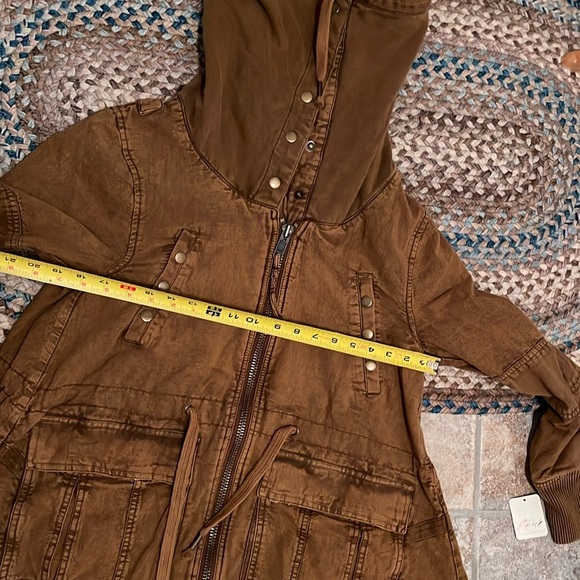 Free People Surplus Future Parka In Olive Night Size Small NWT - Picture 14 of 16